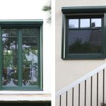 WIRUS Kunststoff-Fenster Thermo 90 | Rahmen: 6-Kammer-System, 90 mm Bautiefe, Uf-Wert 1,0W/m²K | Glas: 3-fach-Wärmeschutz-Glas, Ug-Wert 0,6 W/m²K, WK-2 Beschlag | WIRUS Haustür Thermo Top, 84 mm Bautiefe, thermisch getrenntes Aluminium-Profil, 3-fach Verglasung mit Verbundsicherheitsglas außen, Edelstahl-Garnitur | Montage: RAL-Montage